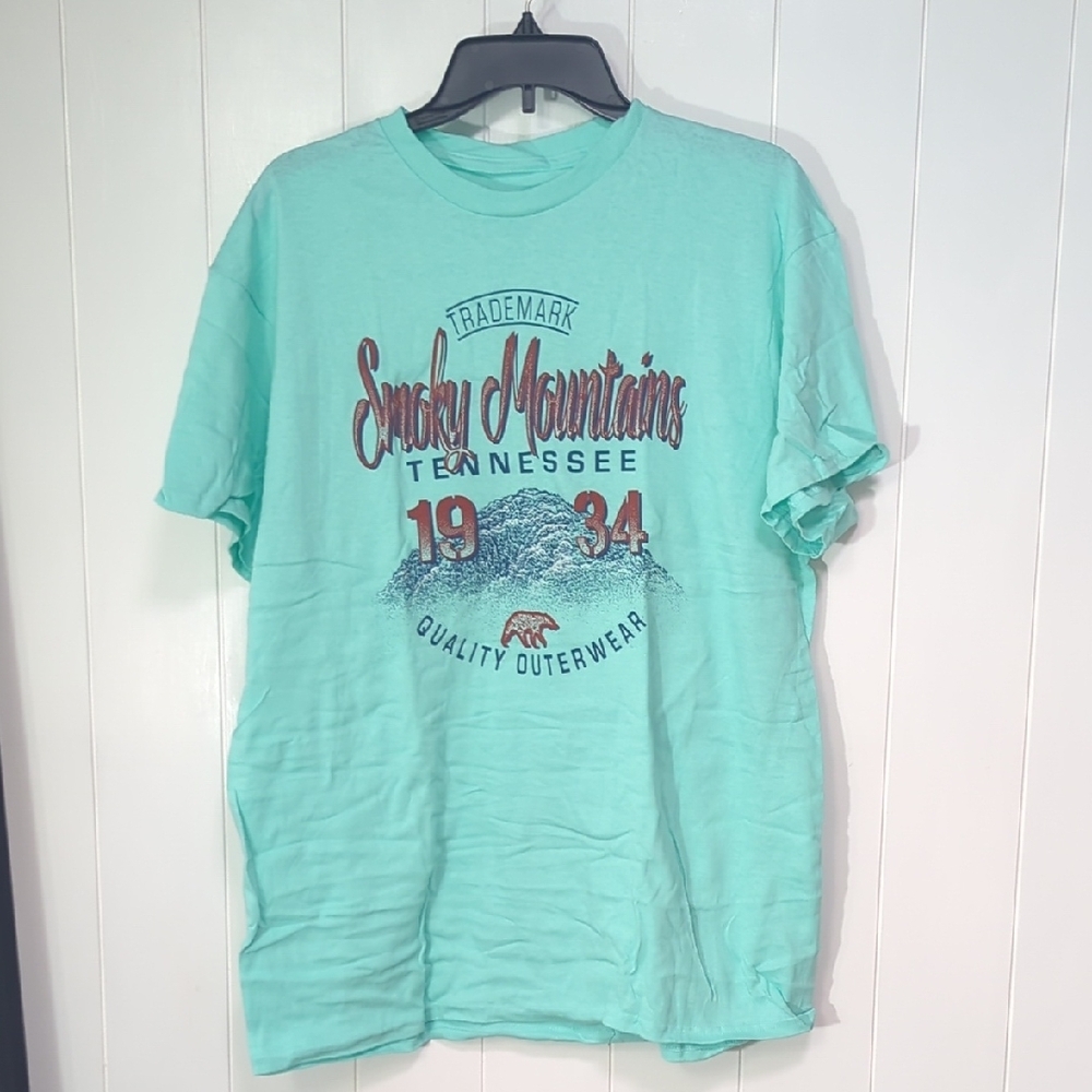 ❤️5/$25 NWOT Smoky Mountains Graphic Tee - Mint Green